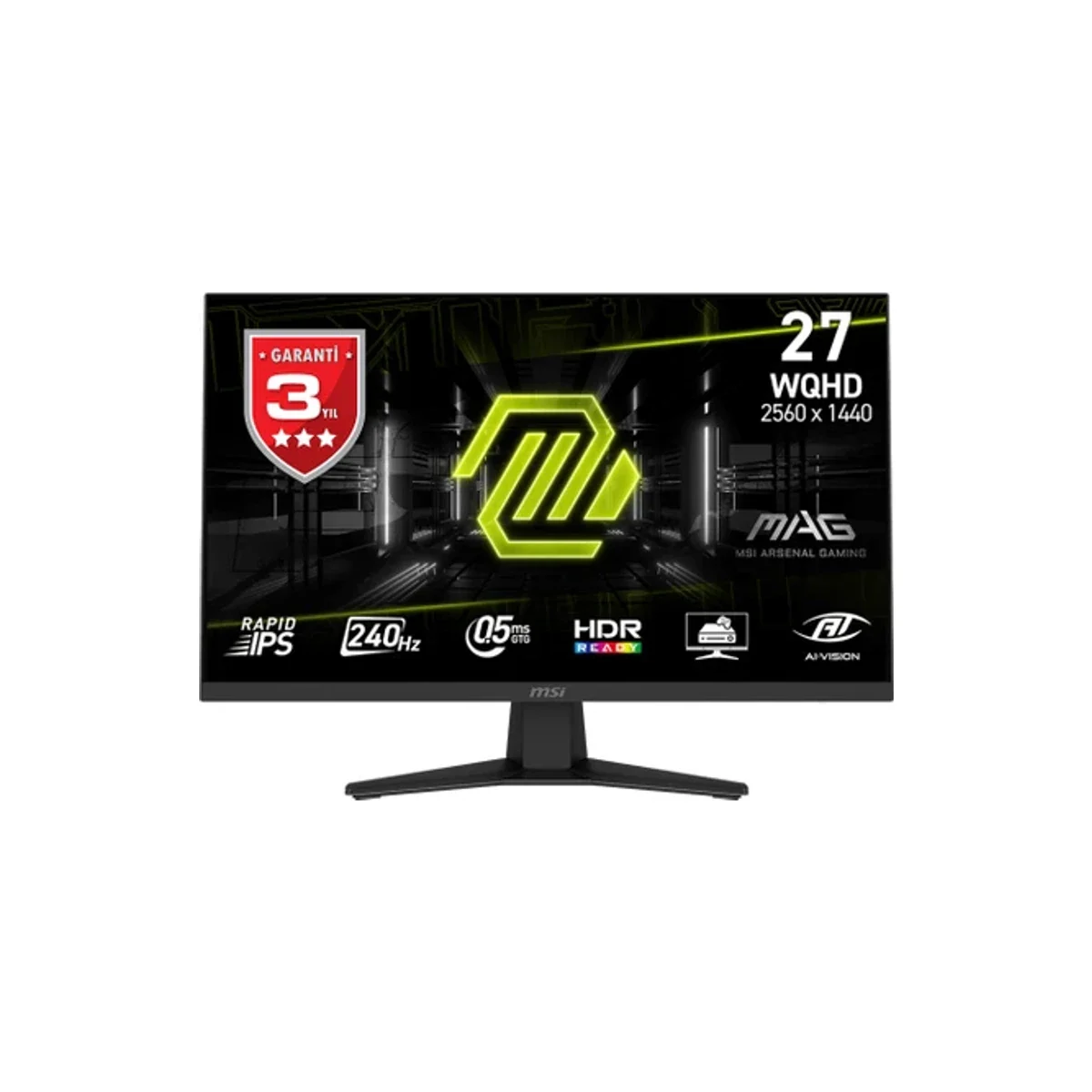 MSİ MSI Msı 27" Mag 274QF X24 2560X1440 (Wqhd) 16:9 Flat Rapıd IPS 240Hz 0.5ms